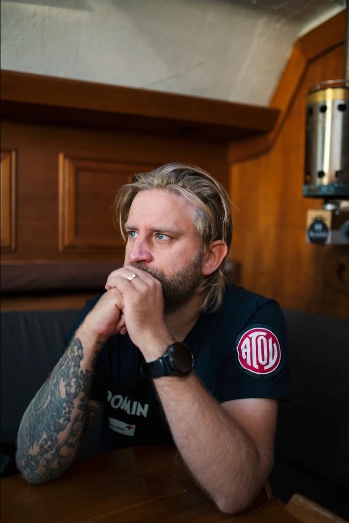 Joel below deck